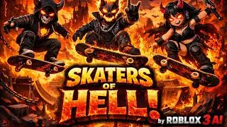  Skaters of Hell Sky Tracks Roblox Gameplay | Extreme Skating Challenge in Sky Hell Map 😱🛼🔥