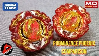 PROMINENCE PHOENIX COMPARISON | Takara Tomy vs MQ Brand | Beyblade Burst DB Comparison