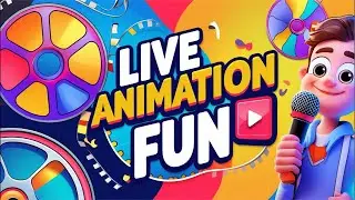 Interactive Animation Livestream #YouTube live #livestream #animotionclips