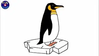 How to draw Penguin step by step easily | Kids easy drawing #penguindrawing
