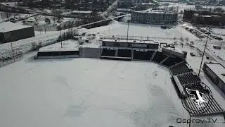 Missoula Osprey - Winter Stadium Drone Flyover