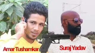 Biti Raat 11 baje Thane k Indira Nagar mei Amar Thusamkar ne sare aam ki Firing Suraj Yadav per.
