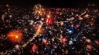 Happy New Year 2022 Celebration Puran  Dhaka Bangladesh  Fireworks  Part-1