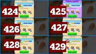 Township Colorful Puzzle Levels 424, 425, 426, 427, 428, 429