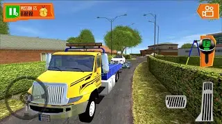 Tow Truck Driving Parking Simulator - Camper Van Beach Resort #7 - Android iOS Gameplay