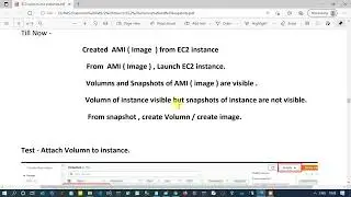 EC2 image volumn snapshots