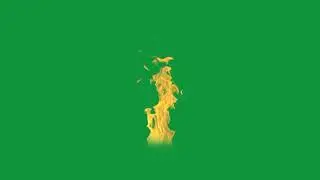 Burning Fire on Green screen effect