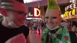 VR 180 3D Las Vegas Punks on Fremont Street at the Punk Rock Bowling 2021 Music Festival