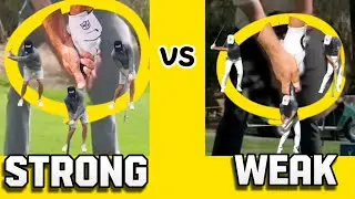 The Strongest Grip vs Weakest Grip in Pro Golf: 3D Differences😯 #golfgrip #siwookim #brendantsteele