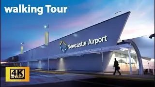 walking Tour of Newcastle International Airport - airport England (UK) - The United Kingdom