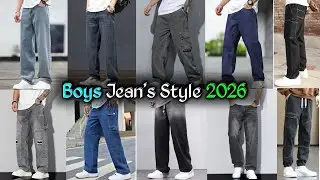 Boy's Pocket Straight Loose Casual Versatile Jeans 2026