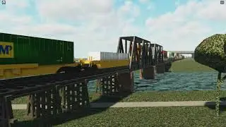 Illinois Central SD70 leads CN intermodal and a GATX locomotive as a DPU.