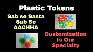 Numerical Plastic Token | Plastic Token | Plastic Token Customized | Educational Token | Embossed