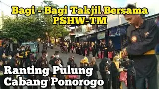 Bagi - Bagi Takjil Bersama PSWH-TM Ranting Pulung Cabang Ponorogo
