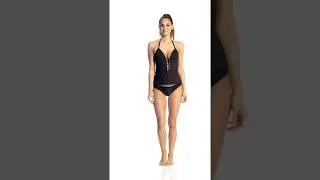 Kenneth Cole Button Up Tankini Top | SwimOutlet.com
