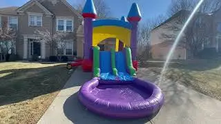 Our New Fiesta Bounce House Water Slide Combo Rental | Bouncearoundnky.com | Serving Northern KY!