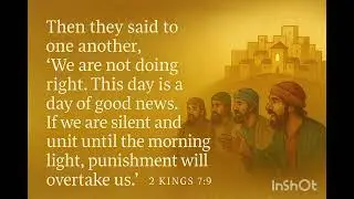 2 Kings 7 &mdash; Sunday Morning &mdash; January 4th 2026