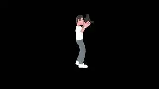 3D Cartoon Male Photographer Turntable | Stylized Cameraman Aiming with Camera