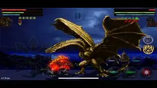 Ghidorah|monster zero vs b godzilla(buring Godzilla)