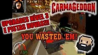 DESBLOQUEANDO AS MELHORIAS N&Iacute;VEL 3 E NOVAS PISTAS!!! CARMAGEDDON!!! #carmageddon #dos #win95 #old
