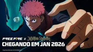 Free Fire &times; Jujutsu Kaisen chega em janeiro de 2026 | Garena Free Fire Brasil