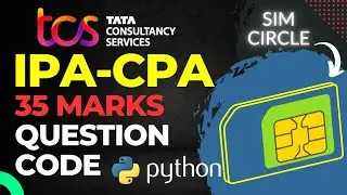 (Hindi) - TCS Xplore iPA CPA Python 35 Marks Question: Step-by-Step Solution #16
