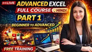 Advanced Excel Full Course in Hindi (Part 1) | Free Basic to Advanced Excel Course | Techstack
