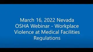 Violence at Nevada Medical Facilities Regulations