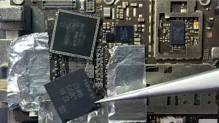Double Decker Cpu Removing #mobilerepair #electronics #soldering #icreballing