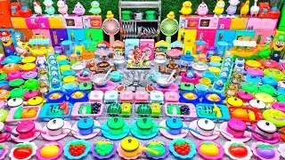 7 Minutes Satisfying with Unboxing Hello Kitty Kitchen Set | Miniature Kitchen Set Making with Clay