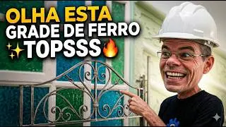PEDREIRO consegue fazer uma GRADE DE MALHA DE FERRO,,,veja como ficou