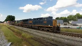 Long CSX Q125 without Distributed Power - 3391, 5229, 942