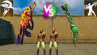 BLACK LAVA FAMAS VS EMERALD POWER M1887 || DAMAGE ABILITY TEST FREE FIRE | GAMING RAJU