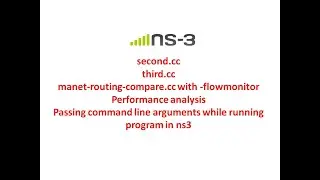 second.cc, third.cc and manet-routing-compare.cc with flowmonitor performance analysis