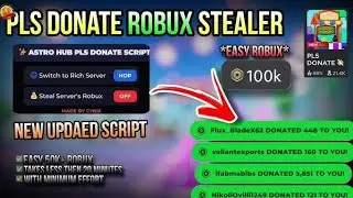 💸 NEW PLS DONATE &ldquo;FREE ROBUX&rdquo; SCRIPT 🤯 (100% REAL??) | I Tested It,and it was real😱🔥