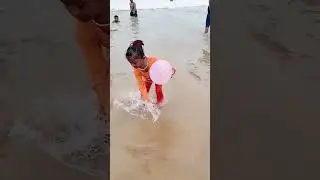 balloon funny video puri Sea beach odisha #challenge  #ashortaday #shorts #kidsmisbahshow