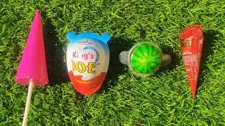 PRETTY PINK UMBRELLA ☔, KINDER JOY YUMM YUMM , BHUMI WATERMELON 🍉, SOFTY 🍦#chocolate #asmr #icecream