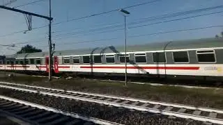 E401 INTERCITY + PILOTA UIC-Z In Transito Rapido A S.Ilario D'Enza