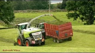 Fell Silage in September - Claas 950 and Various.