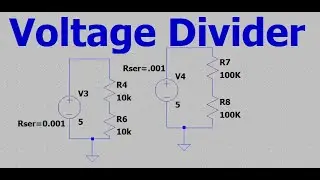 voltage divider accuracy simulation in LTspice | how voltage divider works
