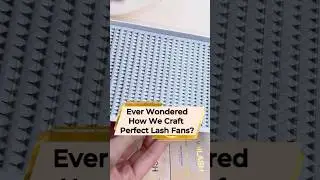 How Are Premade Lash Fans Made? | Inside VNLASHES Factory  #shorts #australia