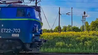 ET22-703 🔵🟢 PKP CARGO 🔹Zabrzeg🔹➡️ Oświecim 