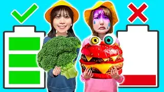 【寸劇】やさい vs ハンバーガー！幼稚園児の妹がお野菜食べない…きらいな食べ物残しちゃダメ！好き嫌いしていたら…ハンバーガーモンスターに食べられちゃった⁉︎