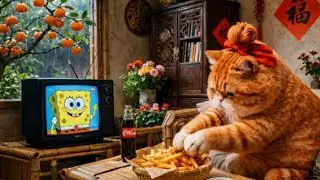 Cute cat daily life activities 
