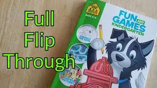 School Zone Fun & Games Kindergarten Workbook (Flip Through)