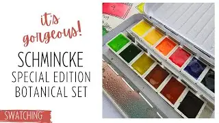 Swatching the Schmincke Botanical Set | Special Edition Palette
