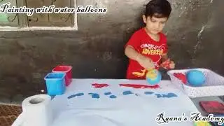 Kids Activity || Painting with Water Balloons || Creative kids at home || Fun Activity