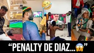 Penalty de Diaz 😱 Finale Maroc&ndash;S&eacute;n&eacute;gal : r&eacute;actions incroyables des supporters &agrave; la maison