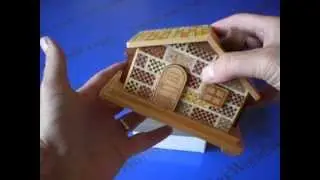 Secret House #2 Japanese Puzzle Box ( This one is FUN to solve! )