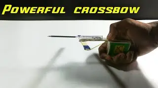 DIY Mini Crossbow || How to make Powerful Mini crossbow